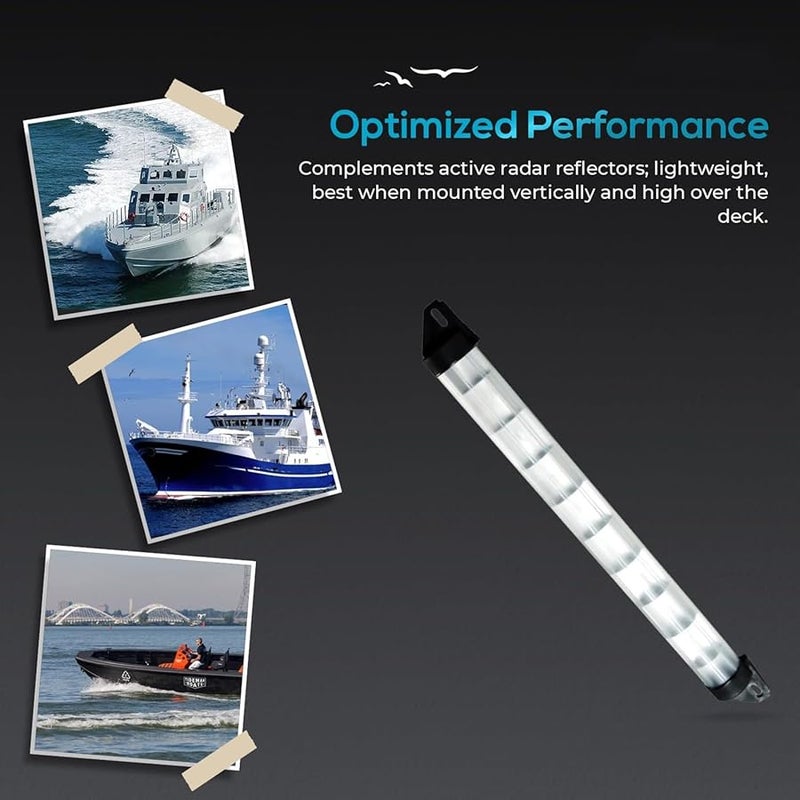 Marine Grade Vertical Sonar Reflector Lightweight Steel Folding Base Quick Deployment - Image 2